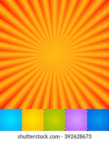 Wider Gradation Sunburst Background Set Stock Vector (Royalty Free ...