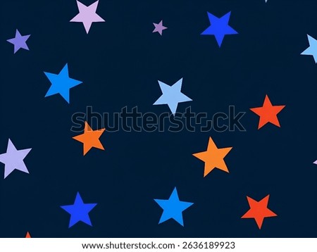 colorful start pattern background illustration