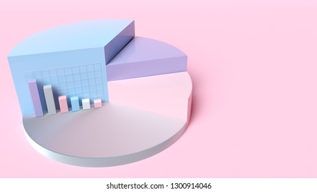 Colorful Statistics Pie Column Charts Isolated Stock Illustration ...