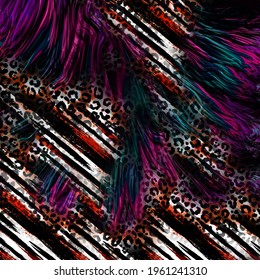 Colorful textile digital printing patterns  fabric designs  new season dress patterns  mixed modern pattern work