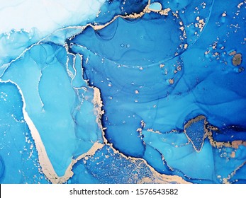 Colorful Texture. Sapphirine and White color Dirty. Blue ice Blots. Contrast Ink Elements. Aquamarine Stains Gouache Blur. Alcohol Ink Spots. Alcohol Abstract.