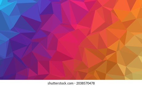 COLORFUL vector Low poly crystal background. Polygon design pattern. Template for business and technology