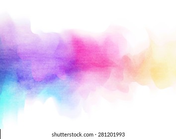 Colorful Watercolor. Grunge texture background. 