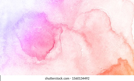 Colorful watercolor paint paper background texture.