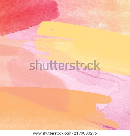 Colorful watercolor painting, Abstract illustration for background