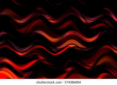 Colorful wavy stripes pattern. Horizontal curvy lines. Illustration.