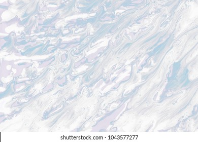 Colorful wet abstract paint leaks and splashes texture on white watercolor paper background. Natural organic shapes and design. - Shutterstock ID 1043577277