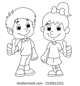 Coloring Book Page Line Art Stock Illustration 2133611221 | Shutterstock