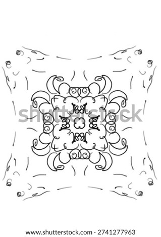 coloring design pattern symmetrical zentangle mandala digital artwork 