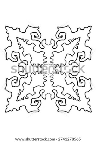 coloring design pattern symmetrical zentangle mandala digital artwork 