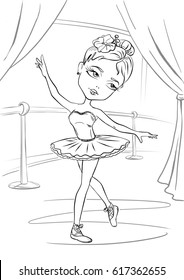 Ballet Coloring Pages Images, Stock Photos & Vectors | Shutterstock