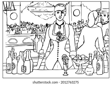 Coloring page with 