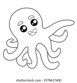 3,908 Coloring book octopus Images, Stock Photos & Vectors | Shutterstock