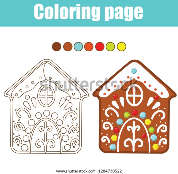 Coloring Page Educational Children Game Color Stock Illustration
