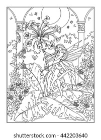 Coloring Pages Fairy Images Stock Photos Vectors Shutterstock