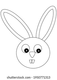 Coloring Page Happy Easter Black White Stock Illustration 1950771313 ...