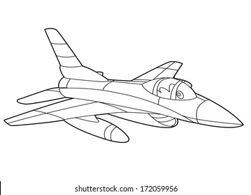 Airplane Coloring Page Images, Stock Photos & Vectors | Shutterstock