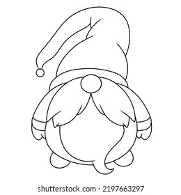 Coloring Page Outline Cute Brownie Character Stock Illustration ...