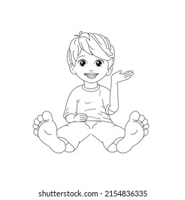 8,215 Boy sit outline Images, Stock Photos & Vectors | Shutterstock