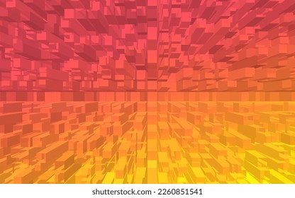 Colors cubic gradient abstract background