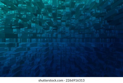 Colors cubics gradient abstract background