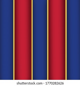 the colors of FC Barcelona. illustration