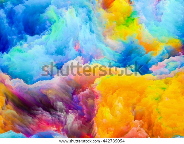 Download Colors Imagination Series Composition Colorful Three Stock Illustration 442735054