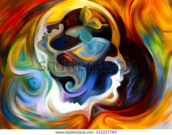 Colors Mind Series Background Design Elements Stock Illustration ...