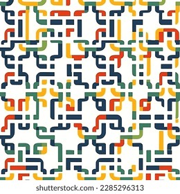 Colors and a pattern that are both modern and evocative of the past.