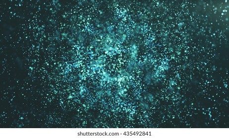 Colourful Abstract Background Made in Computer Graphics With Particle Creator 3D rendering