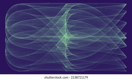 Colourful De Jong Attractor Background