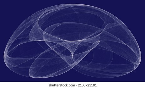 Colourful De Jong Attractor Background