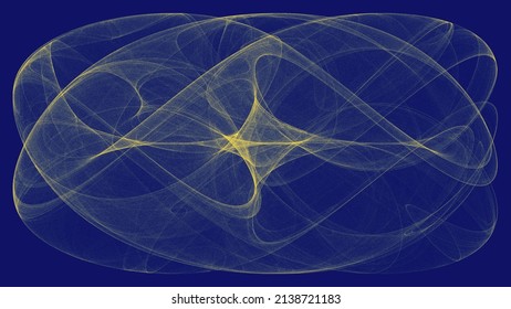 Colourful De Jong Attractor Background