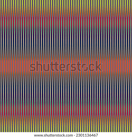 Colourful gradient, fine vertical lines, symmetrical stripe, vibrant, background.