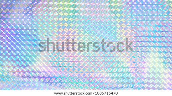 カラフルな虹色のホログラム のイラスト素材