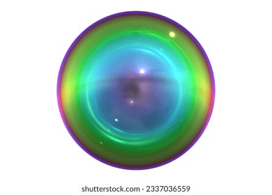 Colourful spheres with 3D rendering