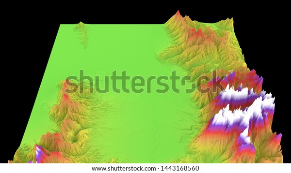 Colourful Topographic Map Salt Lake City Stock Illustration 1443168560