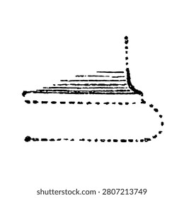 Column base with a conge molding showing the concave transition curve between the shaft and the plinth, old vintage illustration, 1897.