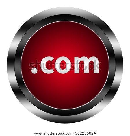 .com buttom isolated