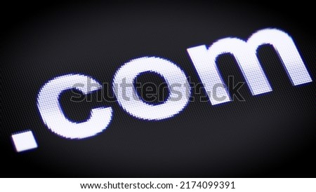 .com domain in the screen. 3D Illustration.