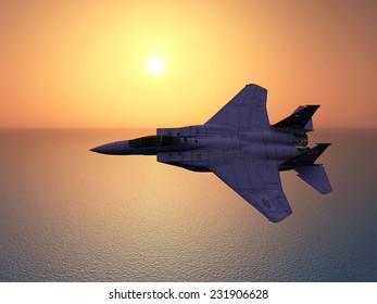 Combat Aircraft Computer generated 3D illustration