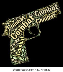 Combat Word Indicating Block Wordcloud And Inhibit