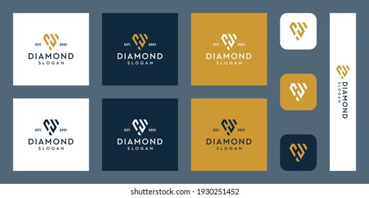 combination of the letters H monogram logo with abstract diamond shapes. Hipster elements of typographic design. icons for business, elegance, and simple luxury.  - Powered by Shutterstock