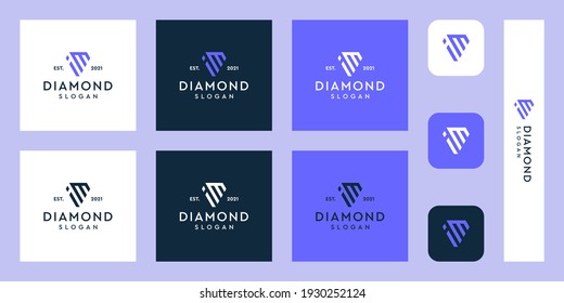 combination of the letters im monogram logo with abstract diamond shapes. Hipster elements of typographic design. icons for business, elegance, and simple luxury.