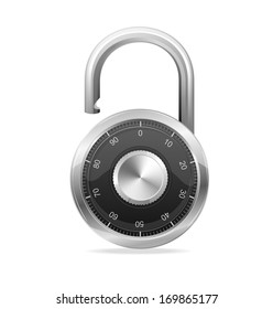 Combination Lock, Security Concept.  padlock - Shutterstock ID 169865177