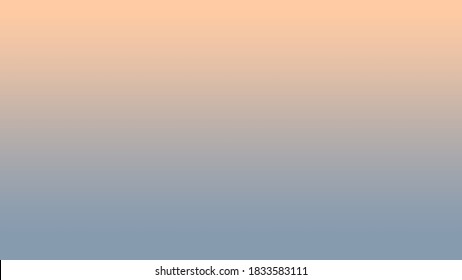 Combination of pale peach and dusty blue solid color gradient background