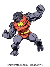 Comic Book Character Grock The Alien Brute