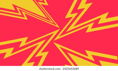 comic book speed red and yellow color lines isolatet on background Stripe and radial effect style for manga speed frame, super Hero action, sxplosion background. motion line effect, pop art.