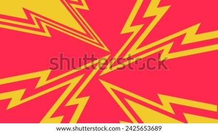 comic book speed red and yellow color lines isolatet on background Stripe and radial effect style for manga speed frame, super Hero action, sxplosion background. motion line effect, pop art.