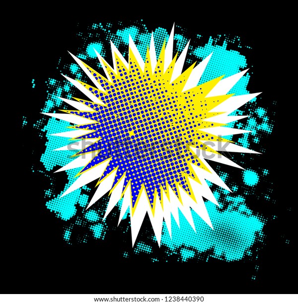 Comic Cartoon Style Exclamation Explosion Over Stock Illustration ...